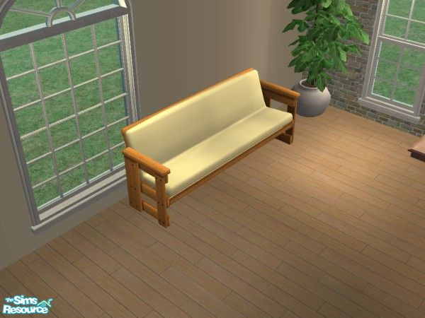 Sims 2 — MFG Futon Fantasy recolor Set #1 - Canary yellow by mightyfaithgirl — Canary yellow cushion recolor