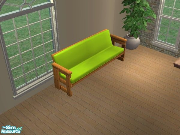 Sims 2 — MFG Futon Fantasy Recolor Set #2 - Lime Green by mightyfaithgirl — Lime Green cushion recolor