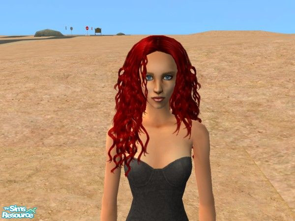 Sims 2 — Bold and Beautiful - Burgundy by TrailRunner782 — Bold colors make up this hair set for women. A recolor of