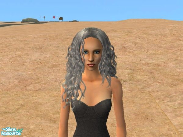 Sims 2 — Bold and Beautiful - Silver by TrailRunner782 — Bold colors make up this hair set for women. A recolor of Helga