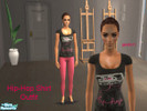 Sims 2 — Hip Hop Outfit by glori0511 — Based on the mesh from glamorouslounge. It is the first one in the women meshes