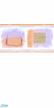 Sims 2 — Painted Blocks - Orange by Ses — Part of the Painted Blocks wallpaper set