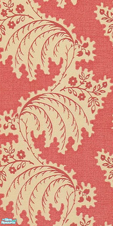 Sims 2 — Feather Branches - Red by Ses — Part of the Feather Branches wallpaper set