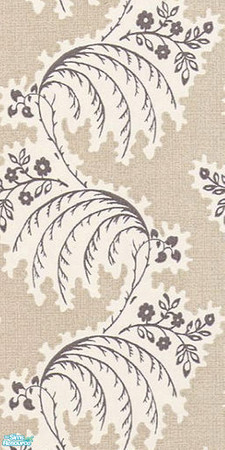 Sims 2 — Feather Branches - Beige by Ses — Part of the Feather Branches wallpaper set