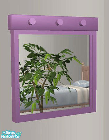 Sims 2 — OpenHouse Hallway Wall Mirror RC - Openhouse Lavender Wall M by openhousejack — a lavender recolor of the second