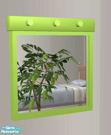 Sims 2 — OpenHouse Hallway Wall Mirror RC - Openhouse Mintgreen Wall  by openhousejack — a green recolor of the hallway