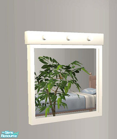 Sims 2 — OpenHouse Hallway Wall Mirror RC - Openhouse White Wall Mirr by openhousejack — a white recolor of the second