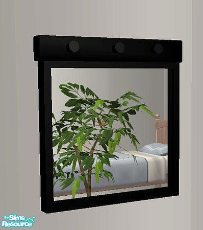 Sims 2 — OpenHouse Hallway Wall Mirror RC - Openhouse Black Wall Mirr by openhousejack — a black recolor of the second