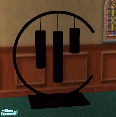 Sims 2 — black chimes by apemassie — black chimes for the dark sims