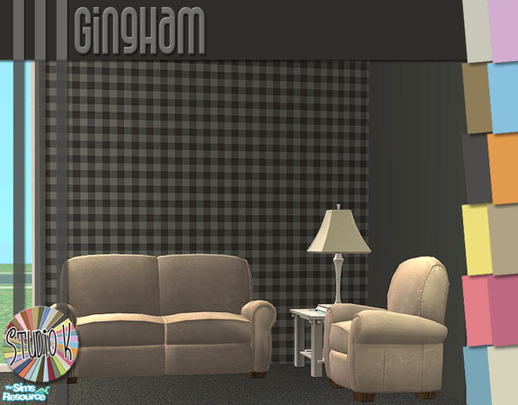 Sims 2 — Studio K Gingham_02 by StudioKhagerks — 