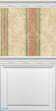 Sims 2 — Damask Extra Collection - Damask Christmas by robbyngirl — Panel walls with some of my favorite papers! Look for