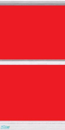 Sims 2 — Very Red by mightyfaithgirl — Very red wall with white chair rail