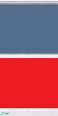 Sims 2 — Blue and Red by mightyfaithgirl — Blue and red wall