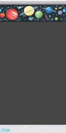 Sims 2 — Dark Planet by mightyfaithgirl — Charcoal wall with space border