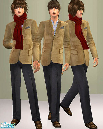 Sims 2 — openhouse AM Semi_Formal Outfits - 5f463079 Openhousevelvet by openhousejack — a velvety suede coat and perma