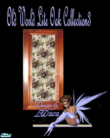 Sims 2 — Old World Lite Oak Collection 3 - 2 by LD202 — paneling sournding the wallpaper of lite oak If you like let me