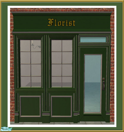 Sims 2 — Victorian Shop - Sign - Florist by Shakeshaft — Part of a set to create an Old Fashioned Shop Front with this
