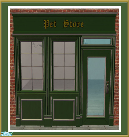 Sims 2 — Victorian Shop - Sign - Pet Store by Shakeshaft — Part of a set to create an Old Fashioned Shop Front with this