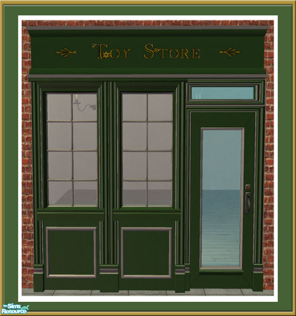 Sims 2 — Victorian Shop - Sign - Toy Store by Shakeshaft — Part of a set to create an Old Fashioned Shop Front with this