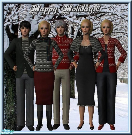 Sims 2 — Norwegian Holiday Set for Gramps and Granny  by Dirtdevill — 