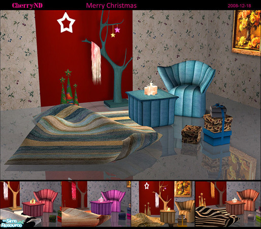 Sims 2 — Merry Christmas RECOLOR by CherryND — Merry Christmas~ 2 recolor