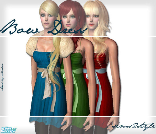 Sims 2 — Bow Dress by simseviyo —  