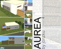 Sims 2 — AUREA house by jonzku — A modern house for your sims. Upstairs: (entrance), kitchen, living and dining,