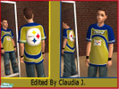 Sims 2 — Steelers T shirt by Claudet_j — Shirt edited by me for my younger brother complaining because there is not