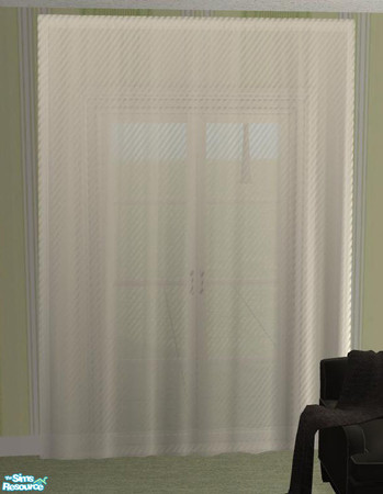Sims 2 — Living2 Recolor b/w - curtain white by ShinoKCR — 