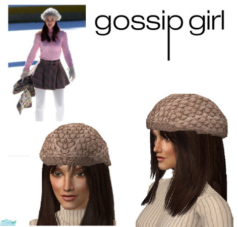 Sims 2 — Blair Waldorf\'s pink knitted peret by ancsie18 — A cute pink knitted peret as seen on Blair Waldorf (Leighton