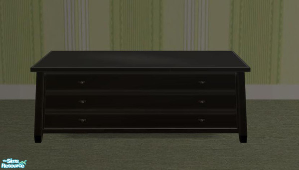 Sims 2 — Living2 Recolor b/w - coffeetable blacklack by ShinoKCR — 