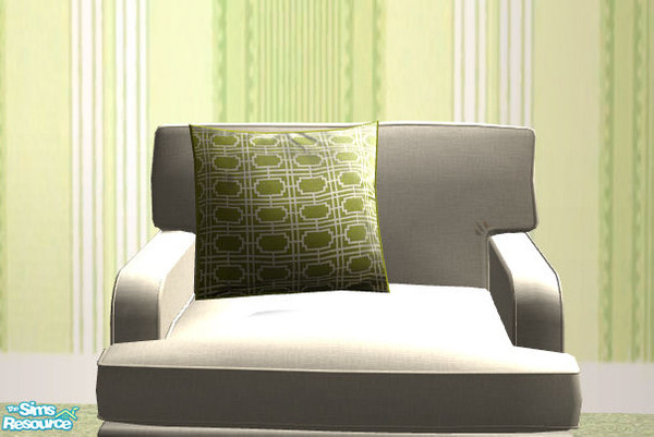 Sims 2 — Living2 Recolor b/w - pillow green by ShinoKCR — 