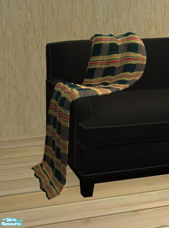Sims 2 — PB Living2 more Recolors - Blanket red Plaid by ShinoKCR — Please redownload the updated Mesh