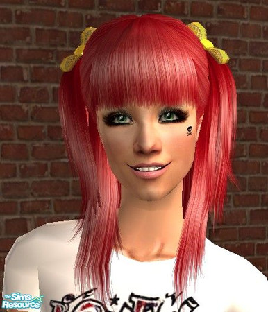 Sims 2 — Red Hair by Lenik — MESH - Hair085