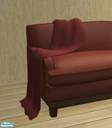 Sims 2 — PB Living2 more Recolors - Blanket Red by ShinoKCR — Please redownload the updated Mesh
