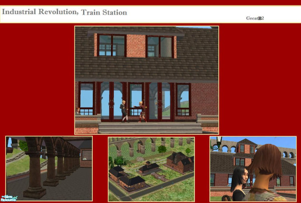 Sims 2 — Industrial revolution- The southern side - Train Station by great  b2 — Here is a train station. Wach out for