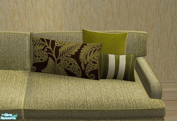 Sims 2 — PB Living2 more Recolors - Pillowset greens2 by ShinoKCR — 