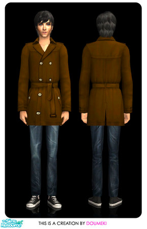 Sims 2 — Side Modem Coat with Converses - Simguys Am Coatd by doumeki — Male Adult Underwear or Everyday