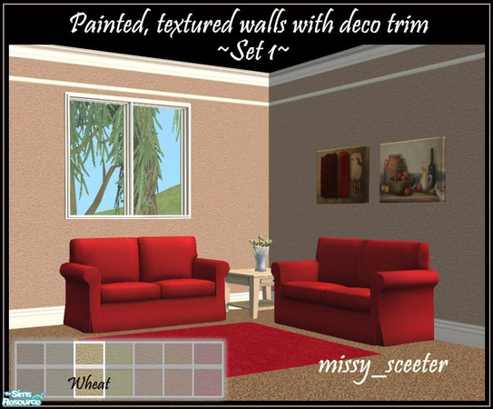 Sims 2 — Spun Sugar Set1 - Wheat by missy_sceeter — 