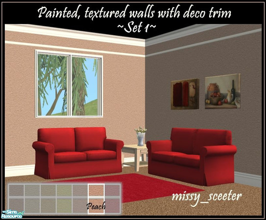 Sims 2 — Spun Sugar Set1 - Peach by missy_sceeter — 
