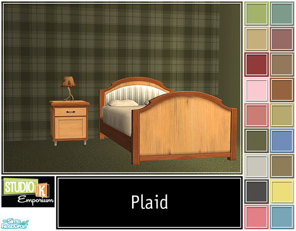 Sims 2 — Studio K Plaid_01 by StudioKhagerks — 