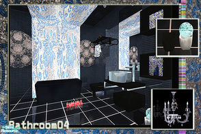 Sims 2 — Huabanzhu Bathroom 04 by huabanzhu — new mesh bathroom,with 10 new meshes and two walls,there is also some