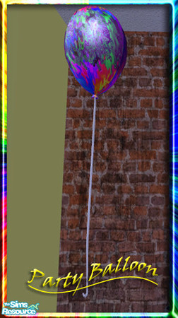 Sims 2 — Party Balloons by TearsRain — A Holy Simoly creation recolored for my New Years Party Set. It is a psychedelic