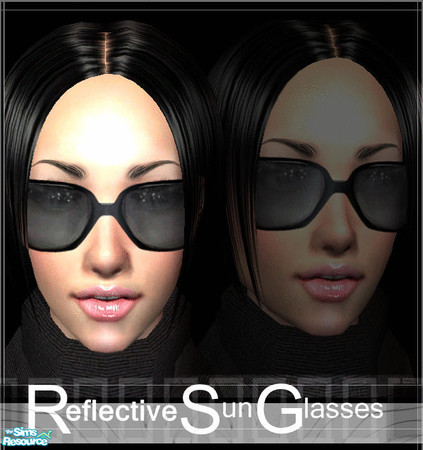Sims 2 — UM Reflective SunGlasses - Moon by UM_Creations — A classic with bright and dark lenses. Enjoy! UM