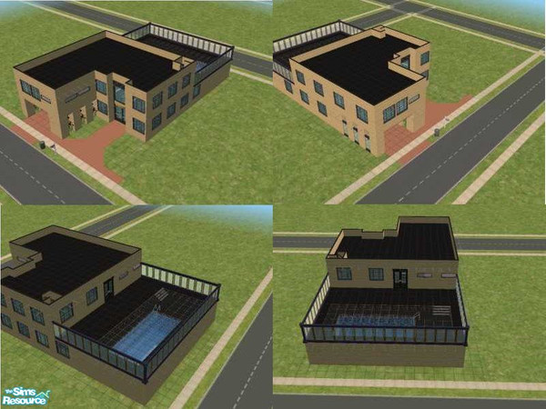 Sims 2 — 3 Westbrook Drive Unfurnished by Tricross — The first floor has a living room, dining room, kitchen and half