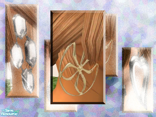 Sims 2 — Oversized Earrings by Keri — Some Earrings I made last night