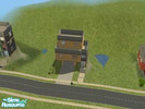 Sims 2 — Modern Column House 2 by sbell95 — Set on a slope, this is the second home in the Modern Column House set. This