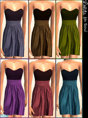Sims 2 — Lolita for teen girls by MichelleySim95 — Lolita [for teen girls] is a set of 6 adorable party dresses. Each one
