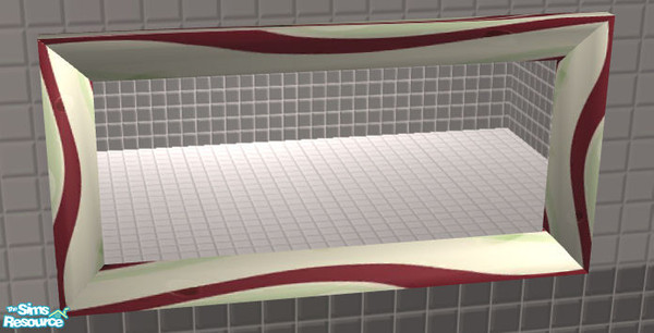 Sims 2 — TC 120 Waves bathroom -  Mirror 2 by H3wwy — Bubble gum delicious and full of fun, this is not a bathroom for