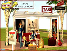 Sims 2 — Taxi Station by kibanahnah — New mesh set, made to add more realism in your community lots/neighborhoods. You